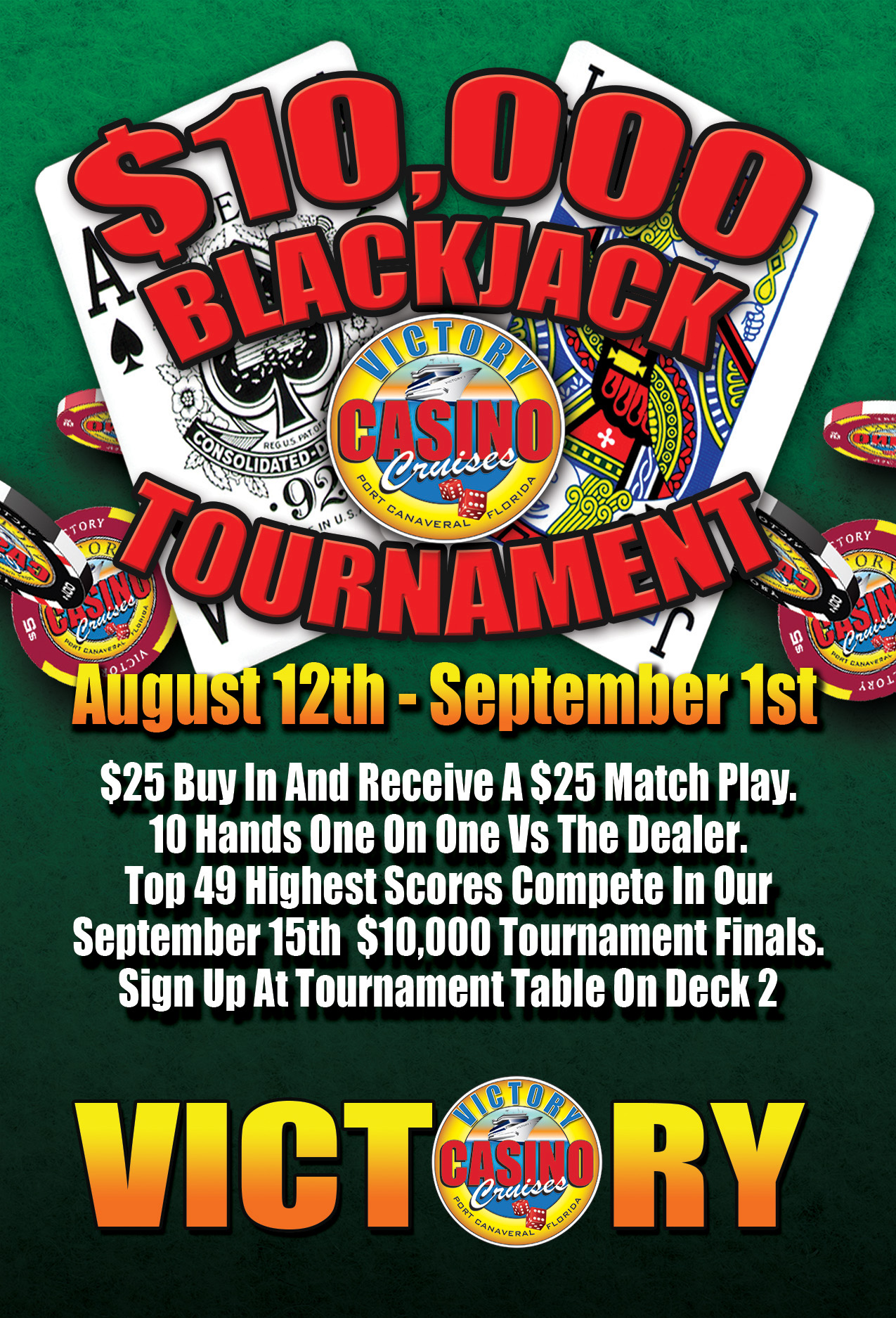 Victory Casino Cruises Blackjack Tournament